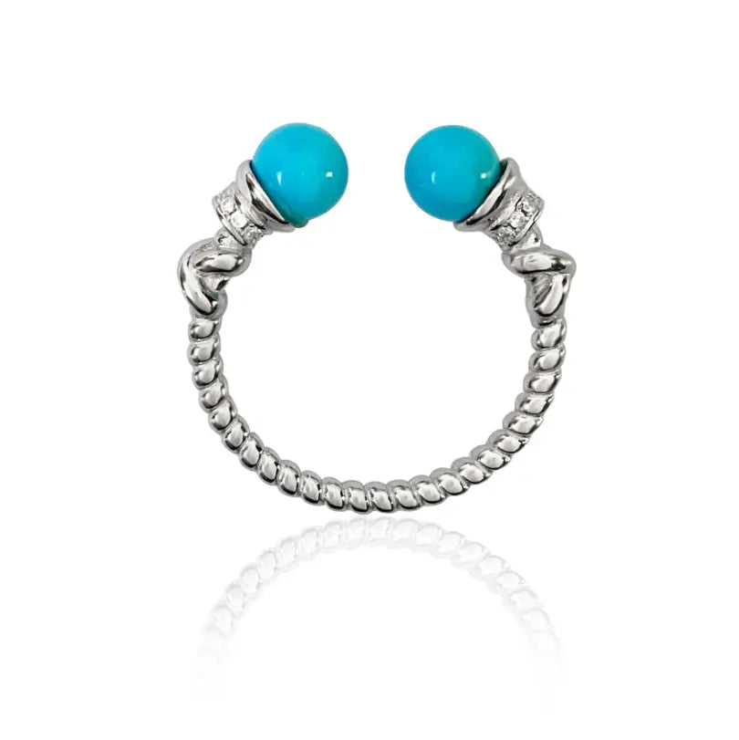 Oriental Treasure Natural Blue Turquoise ring, 925 Silver Ring, Adjustable Handmade Ring, Gemstone Ring, Turquoise Jewelry, Boho Ring, Silver Band, Designer Band, Gift For Her