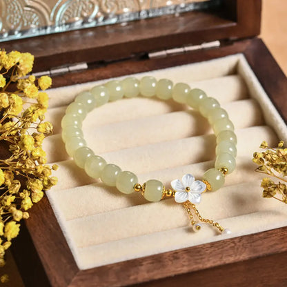 Collar con colgante de jade verde y tierra de la suerte en plata de ley 925, tesoro oriental 