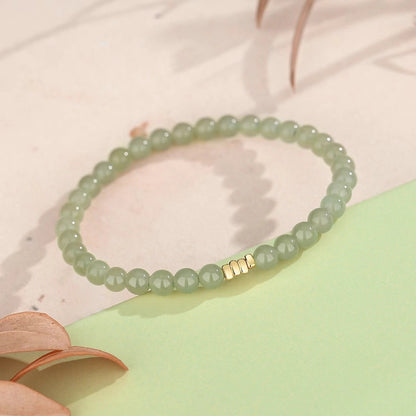Oriental Treasure Broken Silver Dainty Bracelet  Hetian Jade Bracelet Protection S925 Sterling Silver